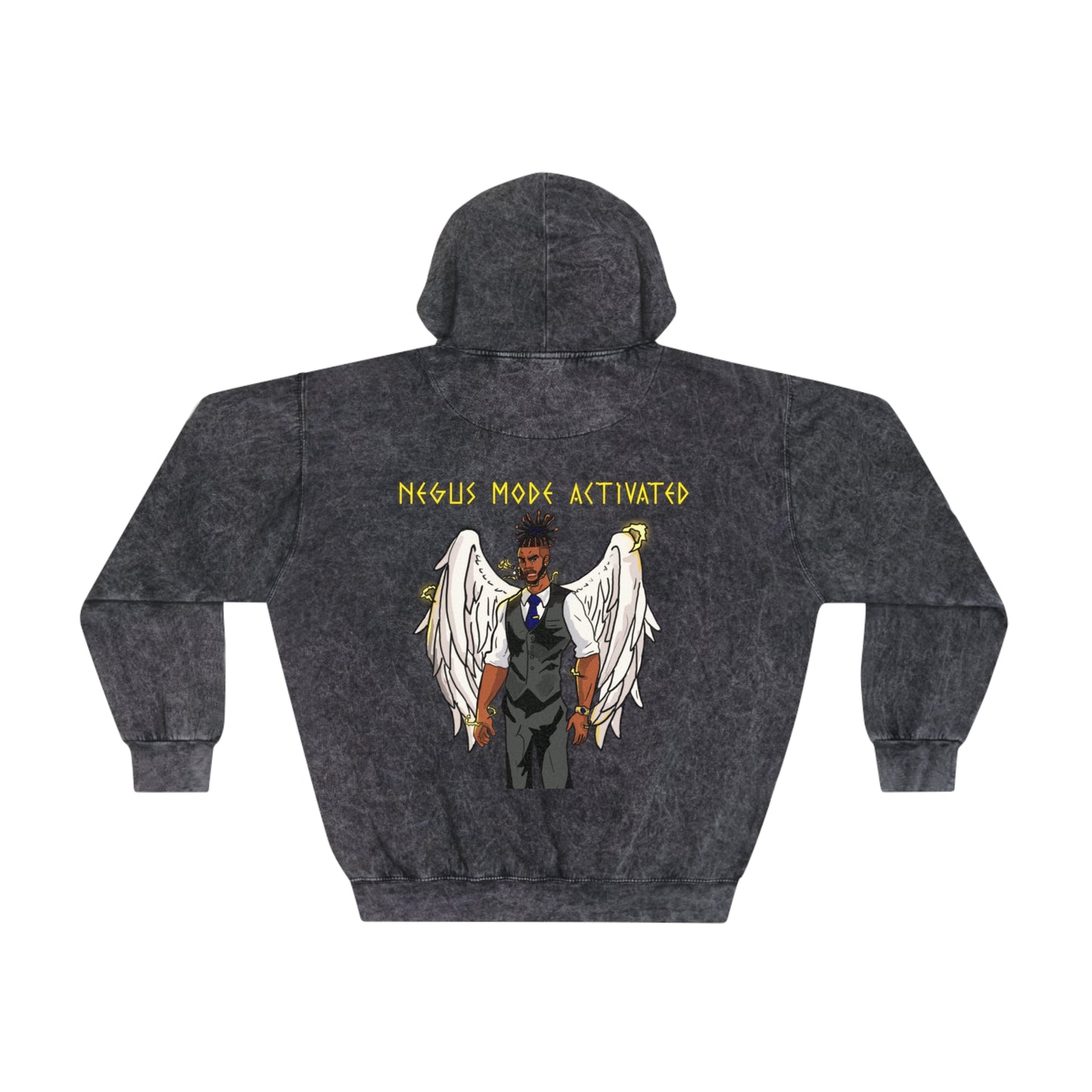 "Negus Mode Activated" Mineral Wash Hoodie