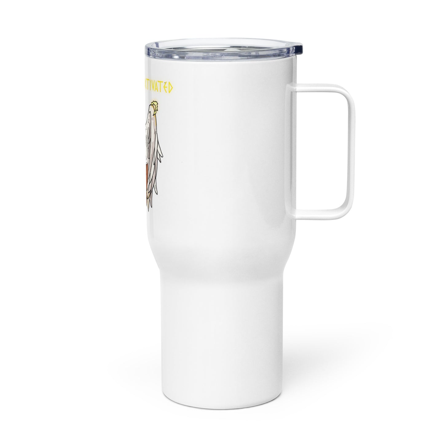 N.M.A. Travel mug with a handle